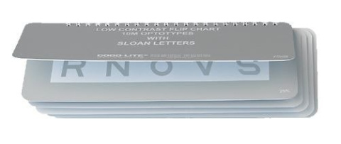 Tablica litery SLOAN obniżony kontrast 52182, układ mieszany do bliży