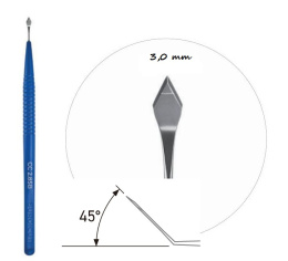 Nóż Clear-Cornea 3,0 mm Single-Bevel SCC30S zagięty 45 °