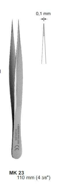Surgical tweezers 0.1 mm MK23