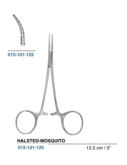 HALSTED-MOSQUITO curved forceps 015-101-125 pean