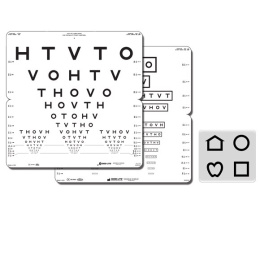 HOTV Folding Eye Chart (Massachusetts) 52214lines) 3 m 52015