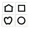 Symbole LEA 4 karty na pleksi 52032