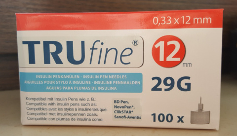 TRUfine igły do penów 29G - 12 mm TRUfine igły do penów 29G - 12 mm