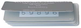 LEA NUMBERS® – Low Contrast ring binder, mixed 52075A, układ mieszany
