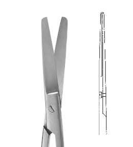 Surgical scissors STANDARD 012-100-105 straight