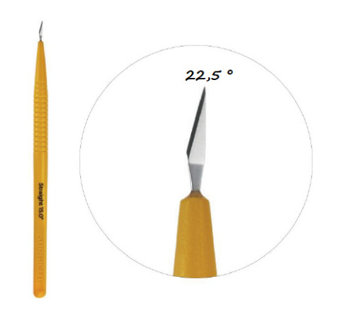 SST22 STRAIGHT 22,5 ° OPHTHALMIC MIKRO KNIFE