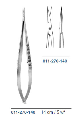 Micro scissors 011-270-140 straight sharp