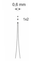 Pęseta prosta z ząbkiem, 1 mm OK23