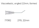 Kaniula do wiskoelastyku 27G zagięta 45 ° , 77082, 20 szt