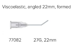 Kaniula do wiskoelastyku 27G zagięta , 77082, 20 szt