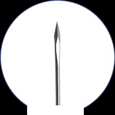 Nóż MVR 23G 0,9 mm zagięty 62012