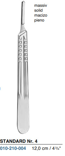 Scalpel handles STANDARD № 4 010-210-004 Scalpel handles STANDARD № 4 010-210-004