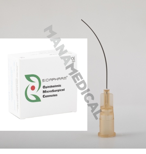 20 szt Kaniula do kanalików łzowych 26G łukowato zagięta ,28 mm 77021