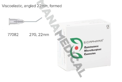 20 szt Kaniula do wiskoelastyku 27G zagięta 45 ° , 77082