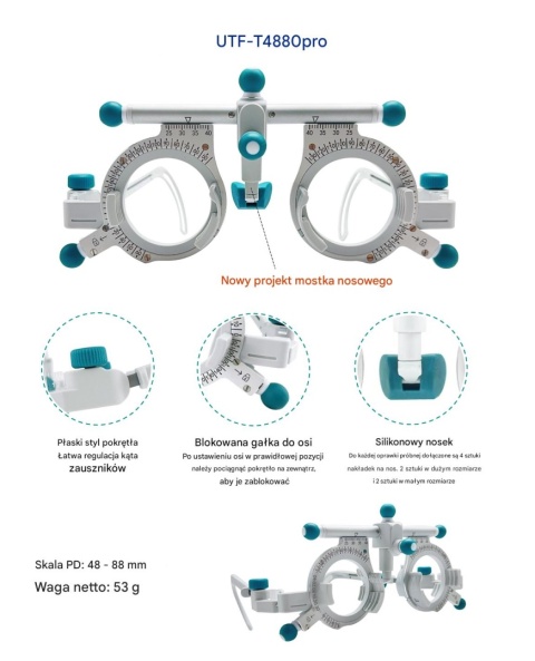Oprawka próbna UTF 4880 - 5 par szkieł