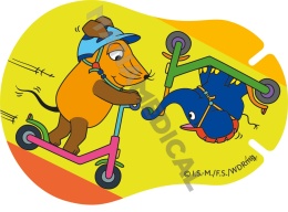 Ortopad SŁOŃ I MYSZKA z hulajnogą REGULAR