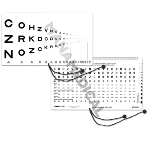 Tablica litery Sloan (RUNGE) , 40 cm GL756900