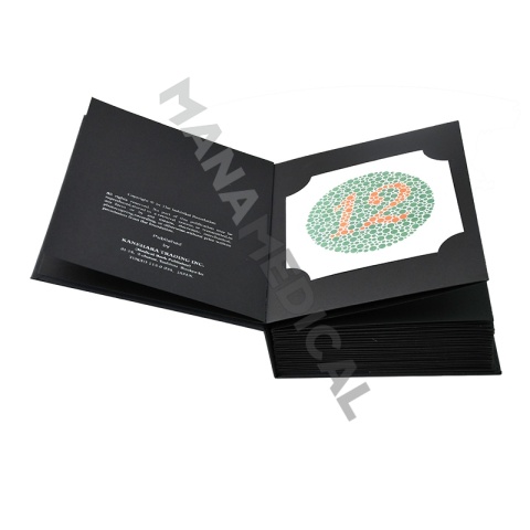 Test Ishihary 24 tablice , widzenie barw