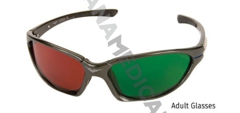 Red-green anaglyph glasses