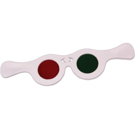 Red-green anaglyph glasses, reversible Red-green anaglyph glasses, reversible