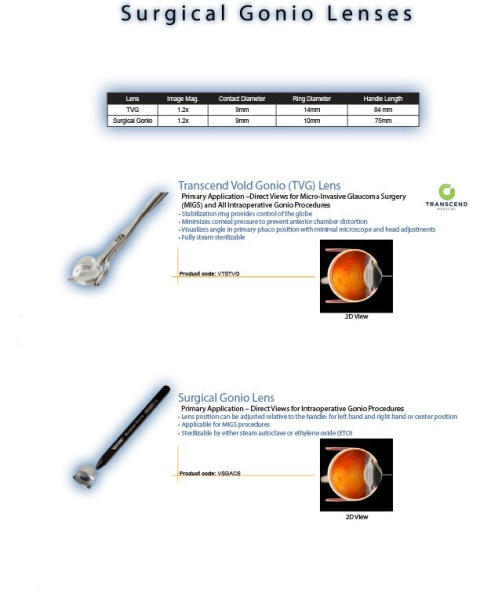 Lens Alcon AVG Surgical Gonio (VTSTVG) Lens Alcon AVG Surgical Gonio (VTSTVG)
