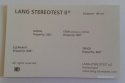 Stereo test LANG II , pediatryczny , 54001