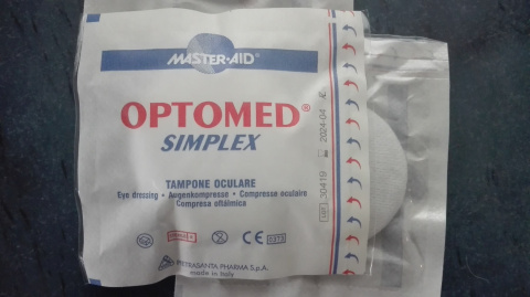 Optomed Simplex opatrunek na oko Optomed Simplex opatrunek na oko