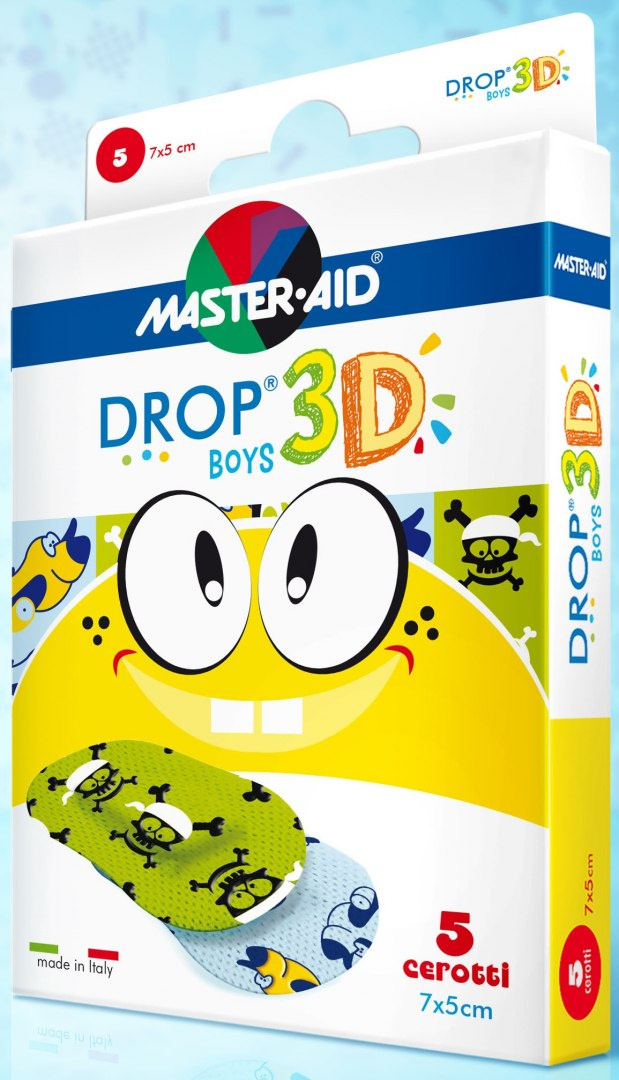 Plastry DROP 3D BOYS 70462