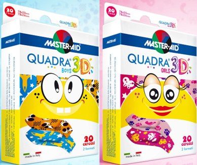 Plastry QUADRA 3D BOYS 70464 Plastry QUADRA 3D BOYS 70464