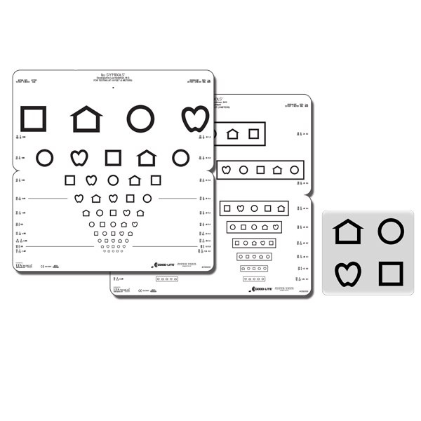 LEA Symbols® Foldable Eye chart (Massachusetts format) 3 m 3 m 52054