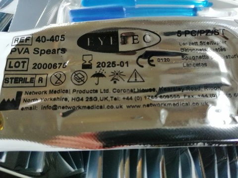 Ophthalmic arrows, spongi 10 pcs Ophthalmic arrows, spongi 10 pcs