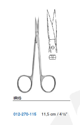 Surgical iris scissors 012-270-115