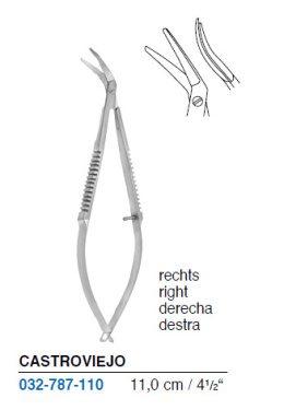 CASTROVIEJO corneal scissors 032-787-110