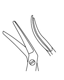 CASTROVIEJO corneal scissors 032-787-110