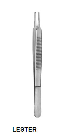 LESTER Tweezers with teeth 2x3 straight 032-588-090