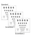 Tablica Cyfry NUMBERS LEA ETDRS CHART , 4 m 52195 wersja kodowana