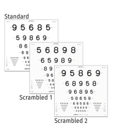 Tablica Cyfry NUMBERS ETDRS CHART , 4 m 52195 wersja kodowana