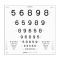 Tablica Cyfry NUMBERS LEA ETDRS CHART , 4 m 52195 wersja kodowana