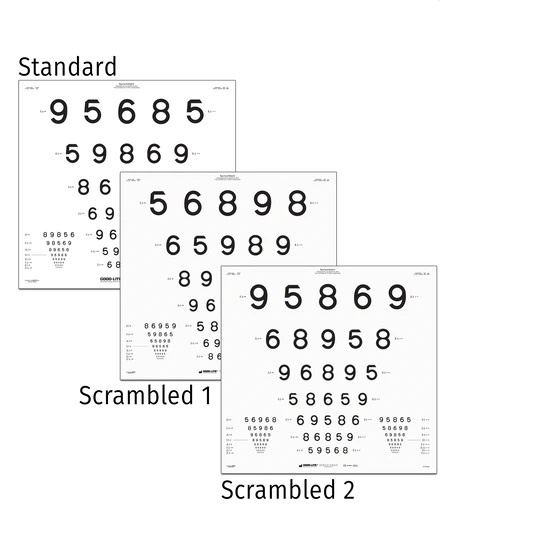 Tablica Cyfry NUMBERS LEA ETDRS CHART , 4 m 52196 wersja kodowana