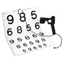 LEA NUMBERS® Chart for Vision Rehabilitation 1 m 52030