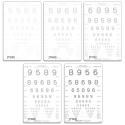 LEA NUMBERS® LOW CONTRAST CHARTS FOR ILLUMINATED CABINETS