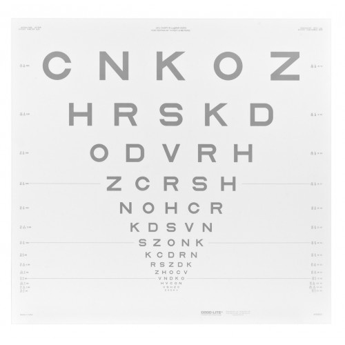Tablica litery SLOAN ETDRS 25 % obniżony kontrast , 4 m 52074 Tablica litery SLOAN ETDRS 25 % obniżony kontrast , 4 m 52074
