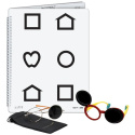 LEA SYMBOLS® – Low Vision book, Set (attached at the top)52047