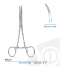 Bent forceps KELLY 015-181-140