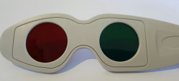 Okulary czerwono-zielone anaglifowe, odwracalne